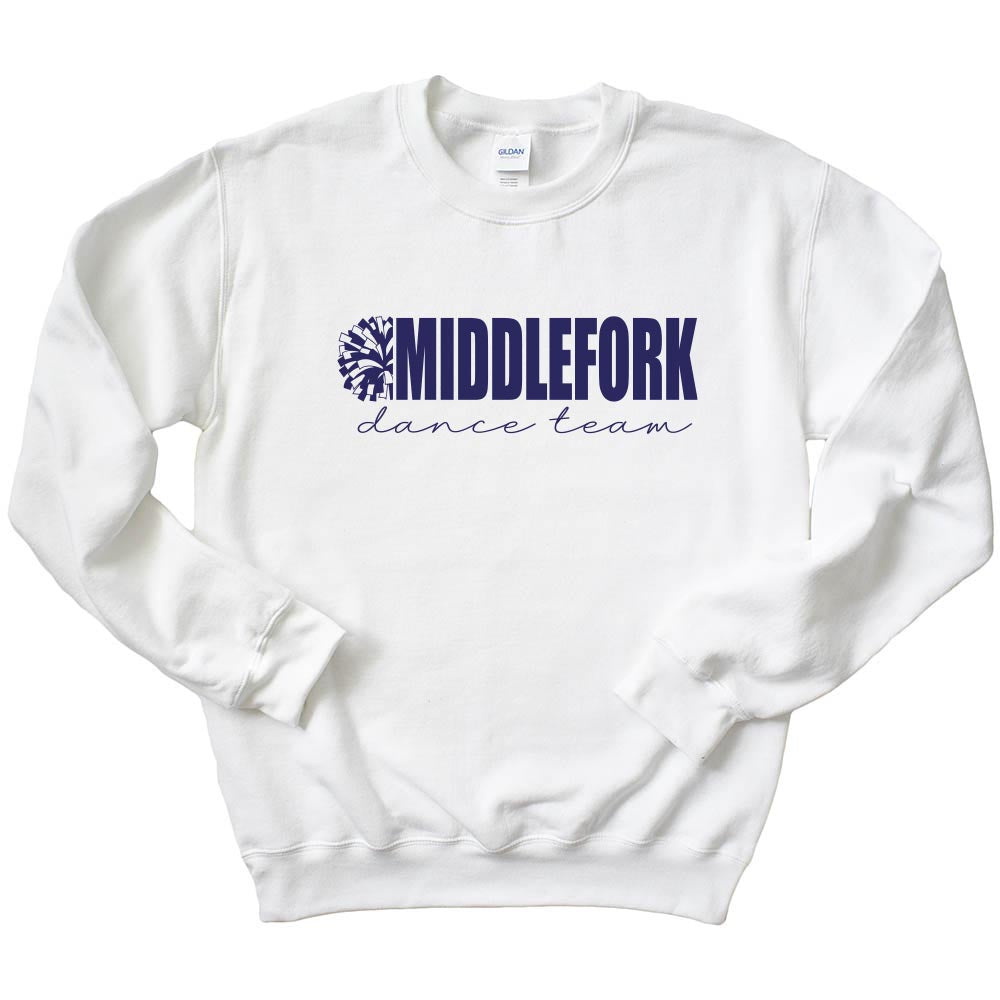 Middlefork Dance ~ Crewneck Sweatshirt ~ Middlefork Dancing Dolphins