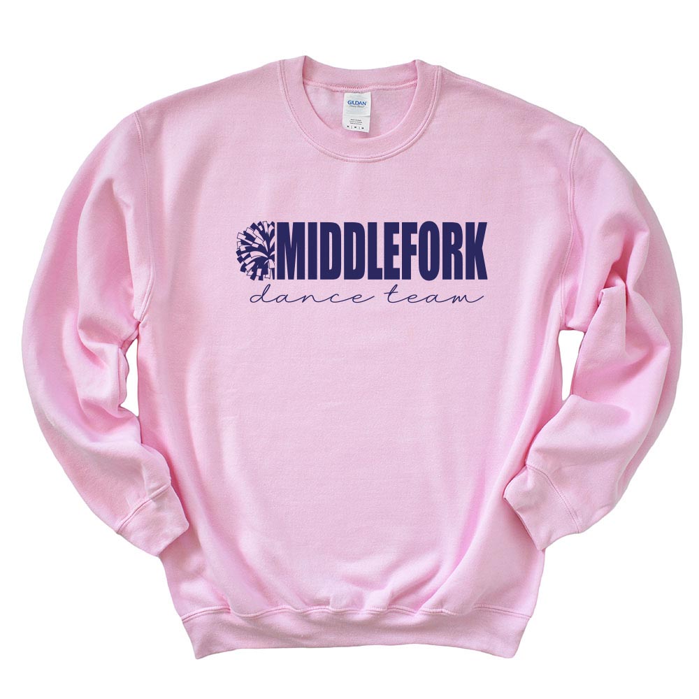 Middlefork Dance ~ Crewneck Sweatshirt ~ Middlefork Dancing Dolphins