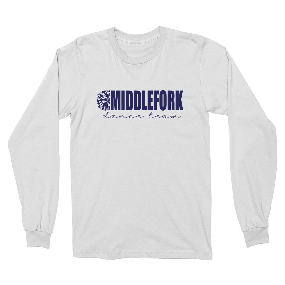 Middlefork Dance ~ Cotton Long Sleeve T-Shirt ~ Middlefork Dancing Dolphins