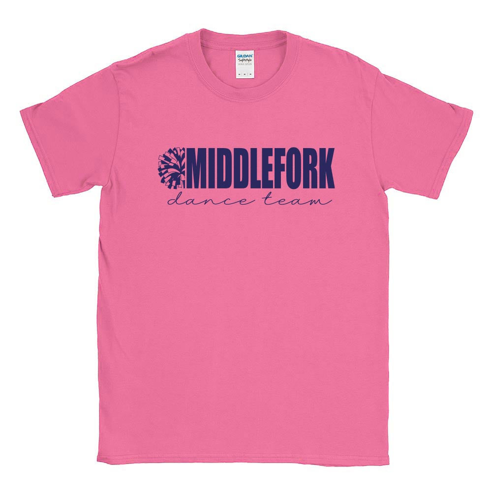 Middlefork Dance ~ Cotton T-Shirt ~ Middlefork Dancing Dolphins
