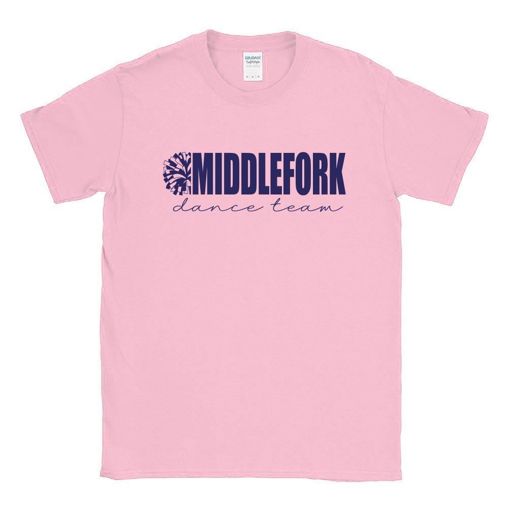 Middlefork Dance ~ Cotton T-Shirt ~ Middlefork Dancing Dolphins