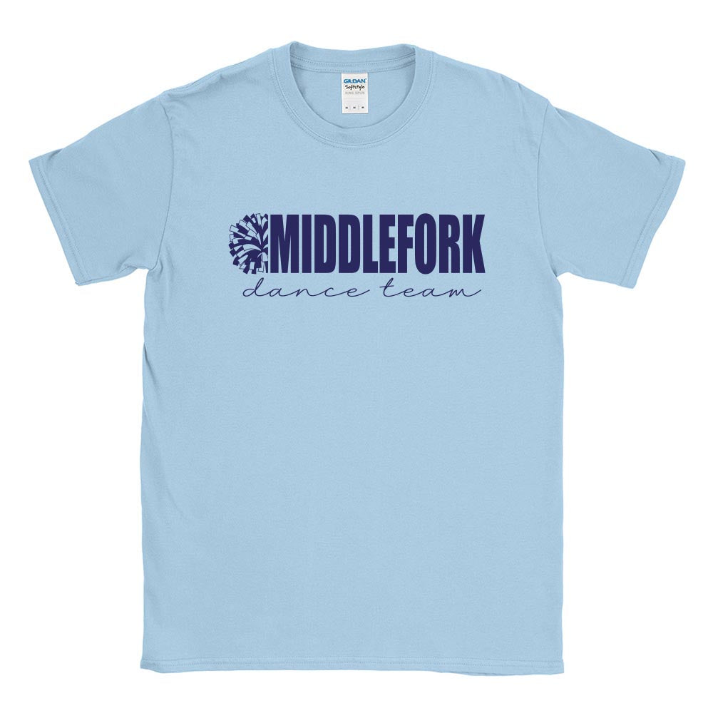 Middlefork Dance ~ Cotton T-Shirt ~ Middlefork Dancing Dolphins