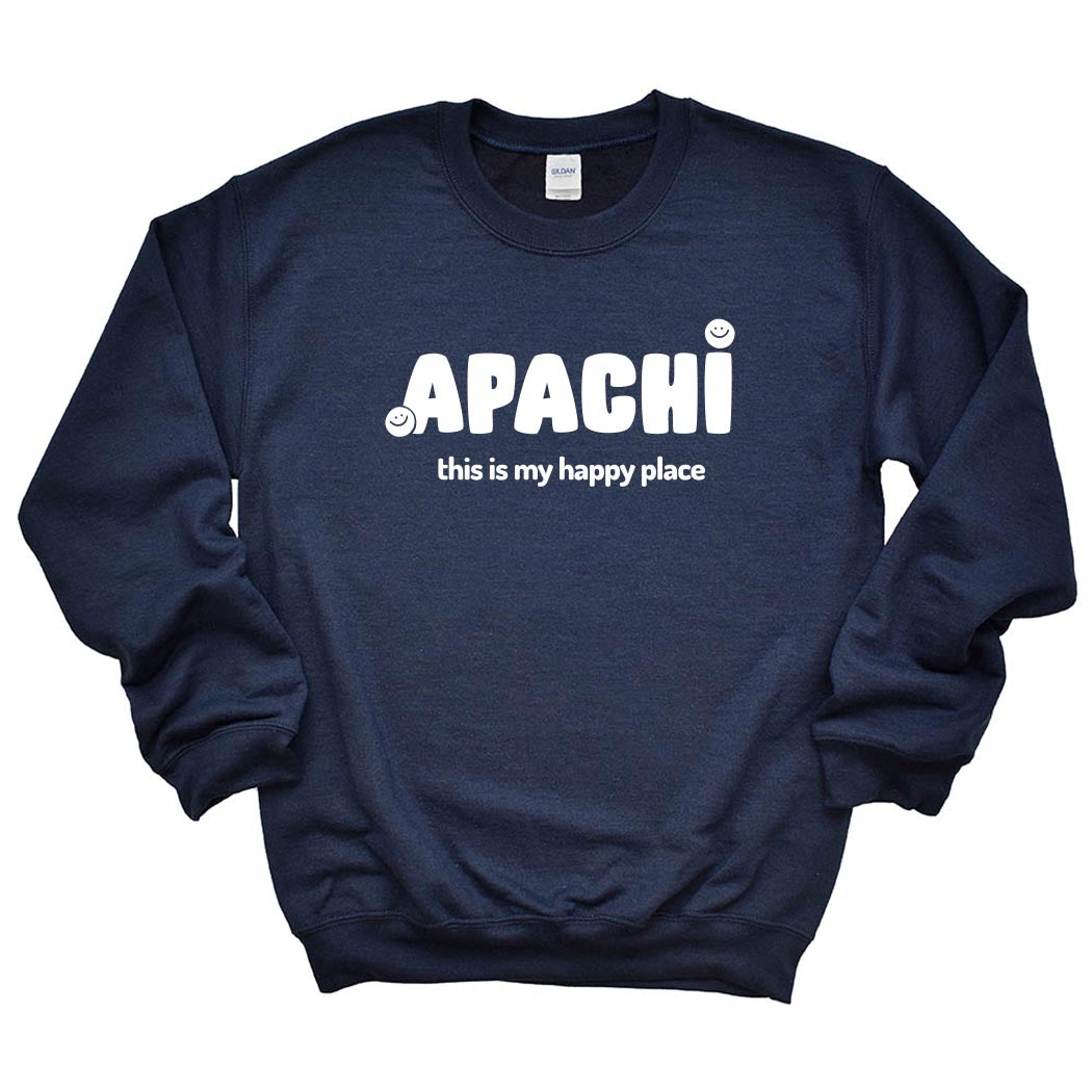 My Happy Place ~ Crewneck Sweatshirt ~ Apachi Day Camp