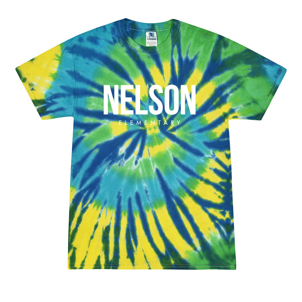 Modern ~ Tie Dye T-Shirt ~ Nelson Elementary School