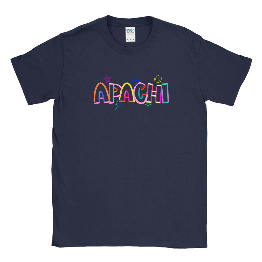 Neon Doodle ~ Cotton T-Shirt ~ Apachi Day Camp