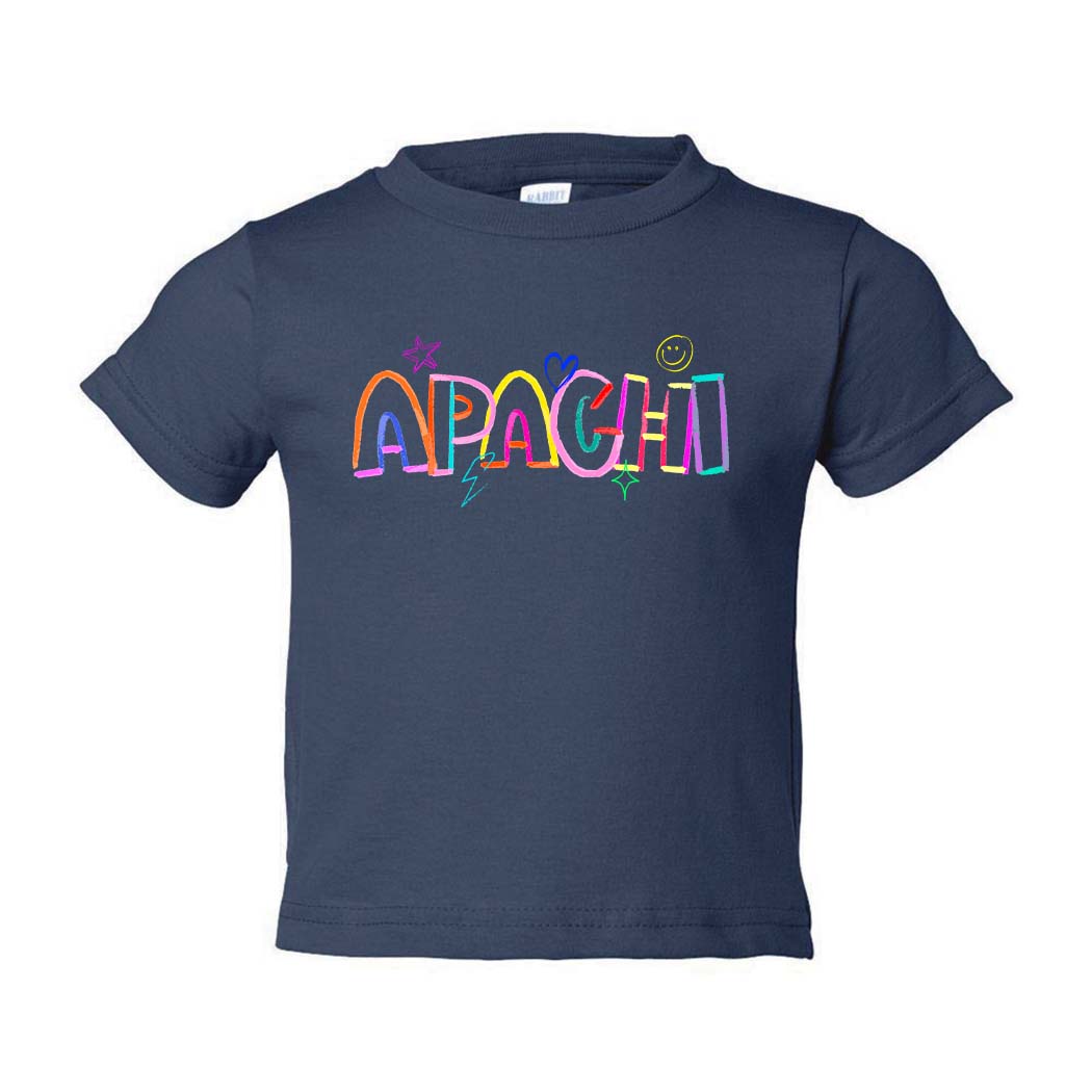 Neon Doodle ~ Toddler Jersey T-Shirt ~ Apachi Day Camp