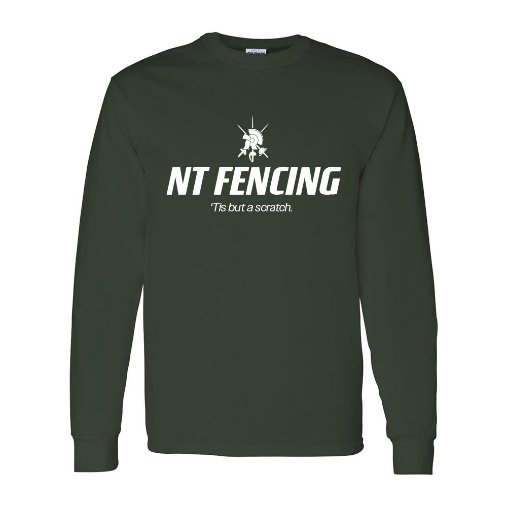 Tis But A Scratch ~ Long Sleeve T-Shirt ~ New Trier Fencing