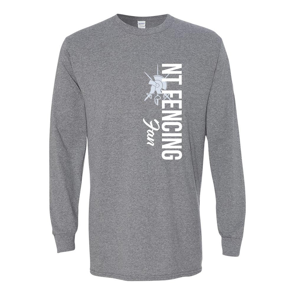 NT Fencing Fan ~ Long Sleeve T-Shirt (Customizable) ~ New Trier Fencing