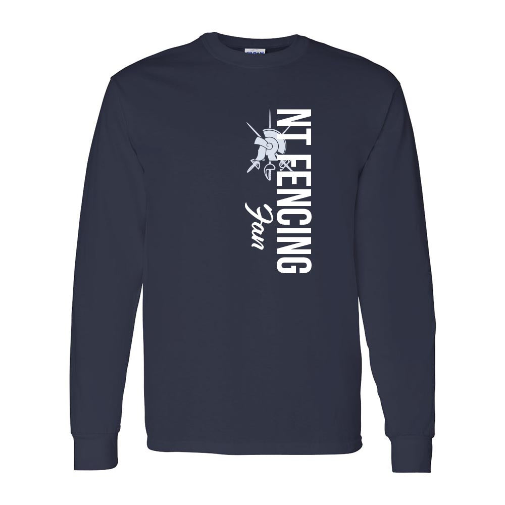 NT Fencing Fan ~ Long Sleeve T-Shirt (Customizable) ~ New Trier Fencing