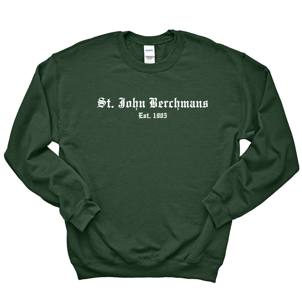 Old English ~ Crewneck Sweatshirt ~ St. John Berchmans