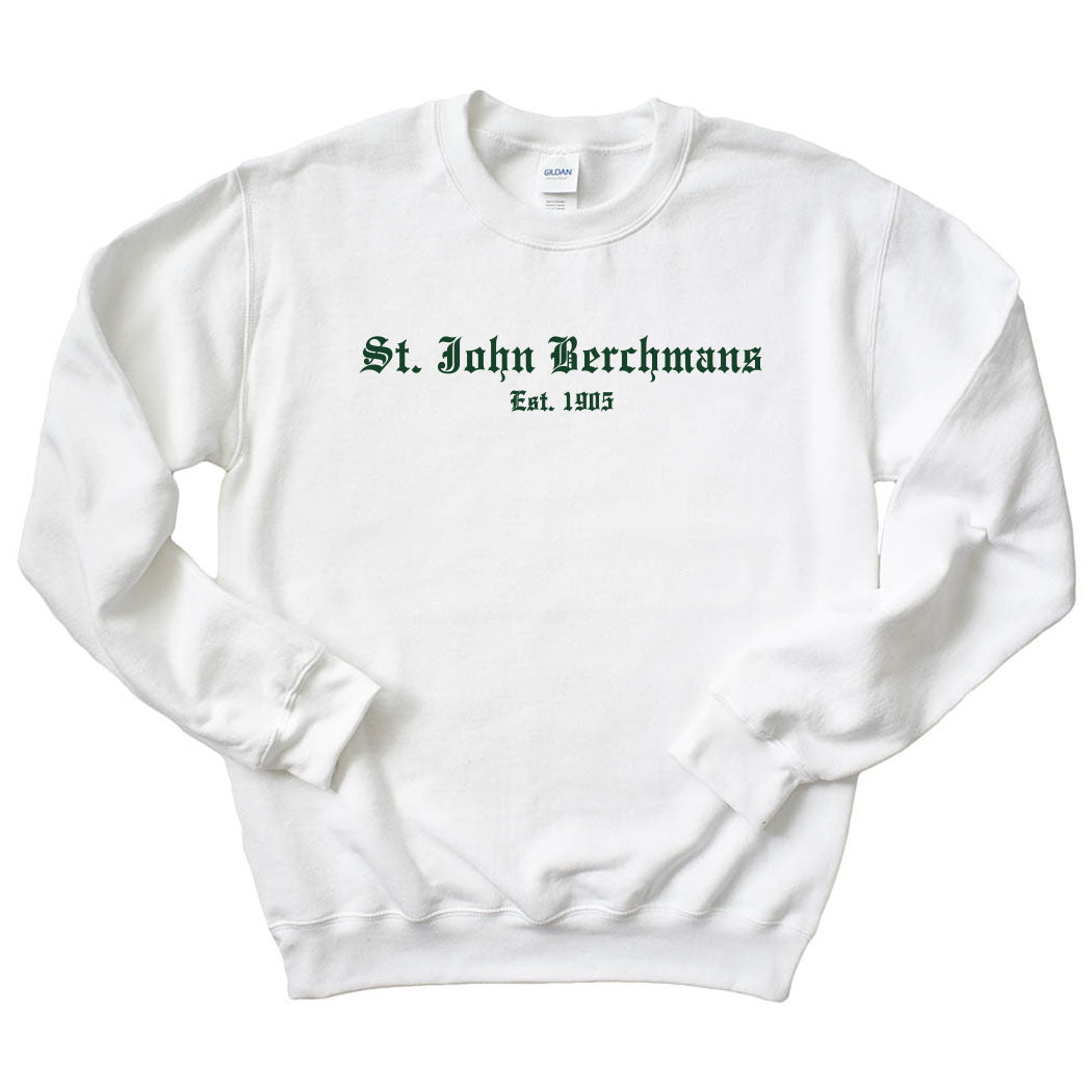 Old English ~ Crewneck Sweatshirt ~ St. John Berchmans