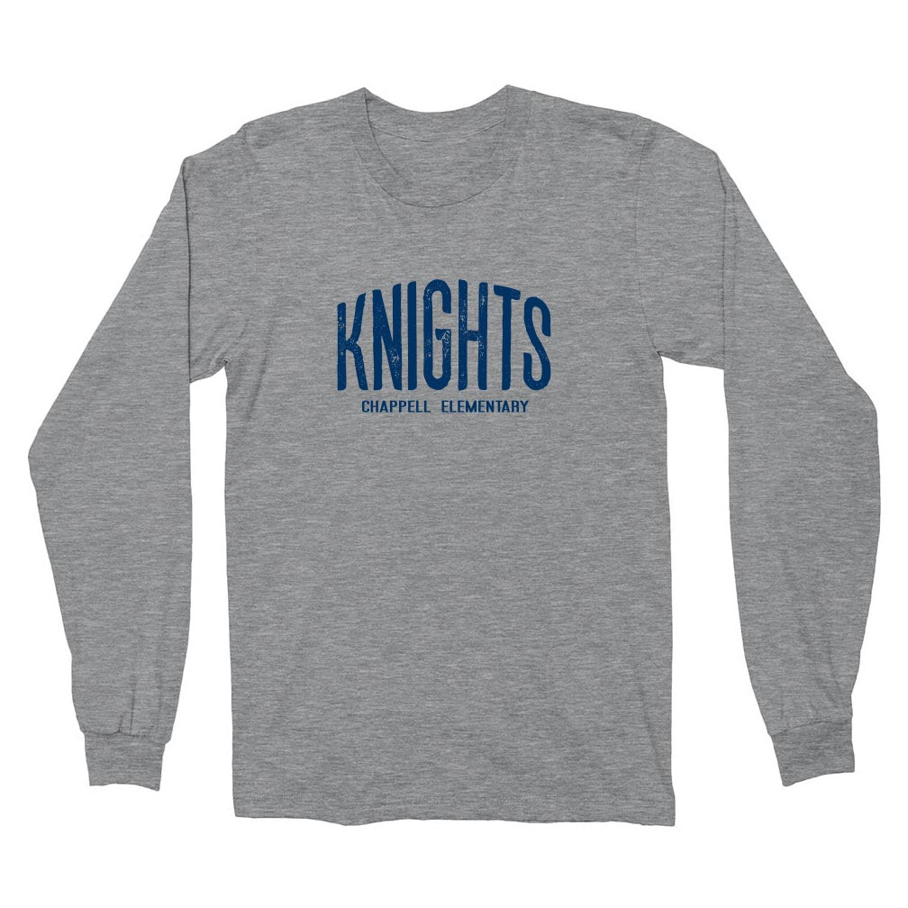 Old School ~ Cotton Long Sleeve T-Shirt ~ Chappell Elementary School
