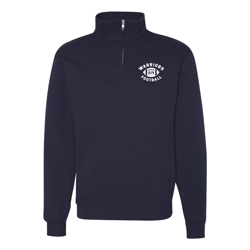 WARRIORS QUARTER ZIP SWEATSHIRT ~ OLPH FOOTBALL ~ classic fit