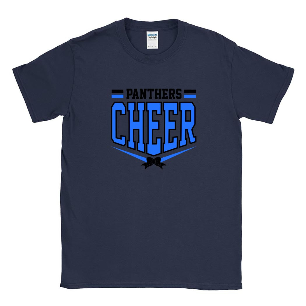 Panthers Cheer ~ Cotton T-Shirt ~ East Prairie Cheer-navy