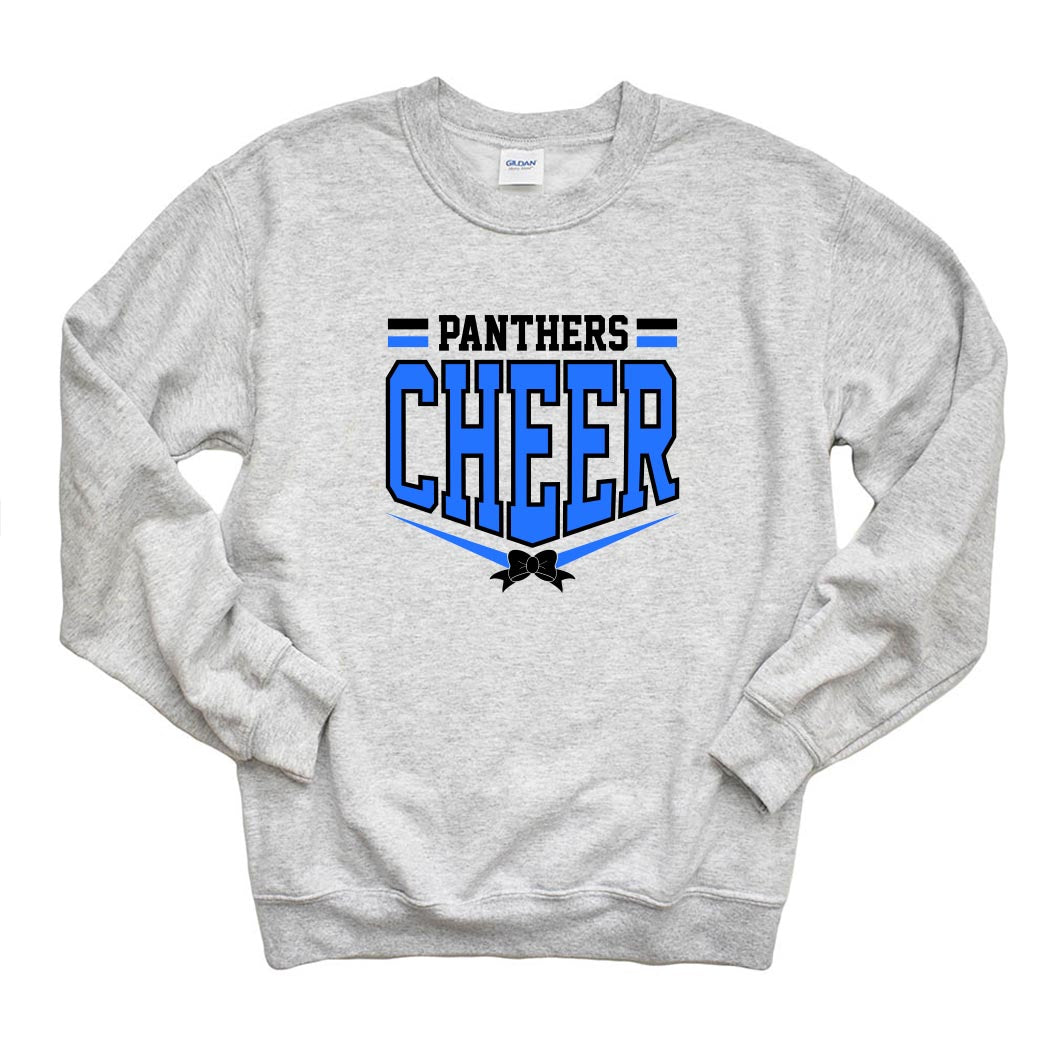 Panthers Cheer ~ Crewneck Sweatshirt ~ East Prairie Cheer-ash