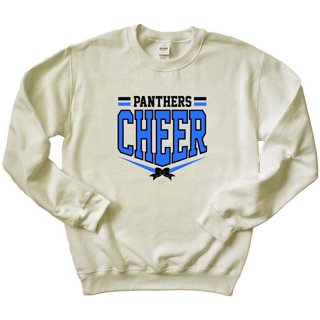 Panthers Cheer ~ Crewneck Sweatshirt ~ East Prairie Cheer-off white