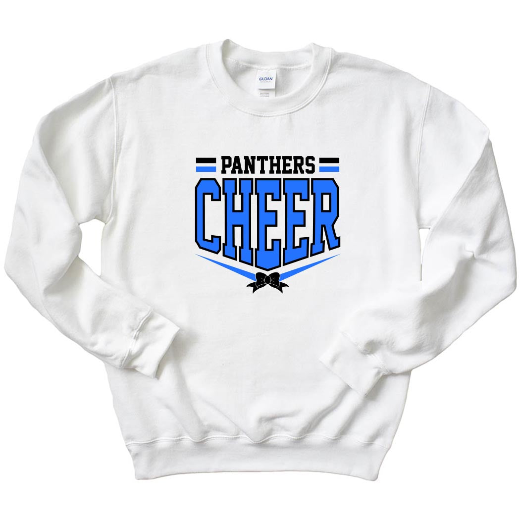 Panthers Cheer ~ Crewneck Sweatshirt ~ East Prairie Cheer-white