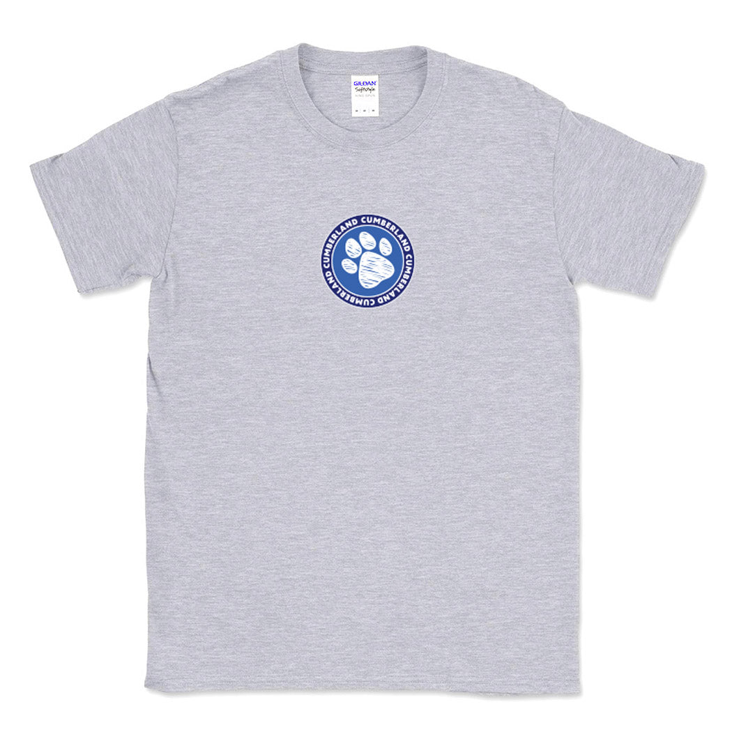 Paw Badge ~ Cotton T-Shirt ~ Cumberland Elementary School