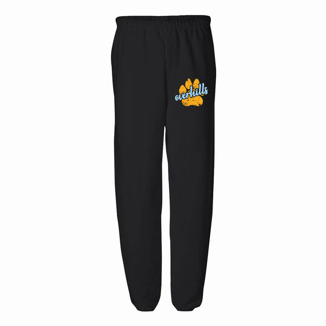 Paw Script Overhills ~ Sweatpants ~ Overhills Elementary School