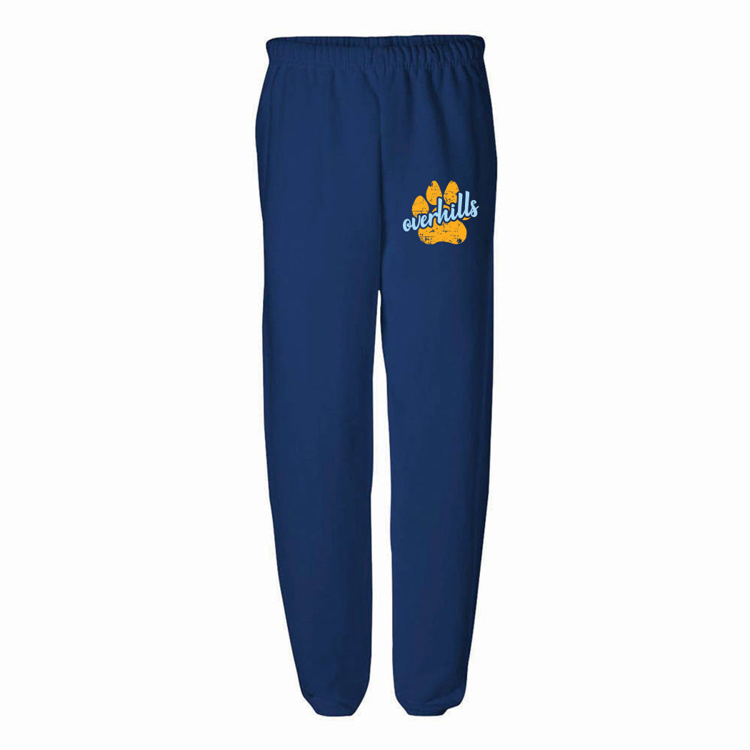 Paw Script Overhills ~ Sweatpants ~ Overhills Elementary School