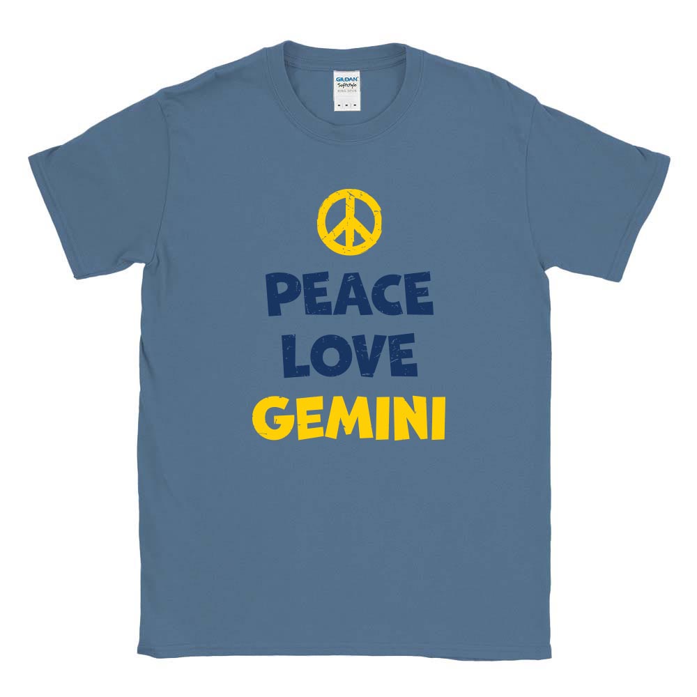 Peace Love ~ Cotton T-Shirt ~ Gemini Middle School