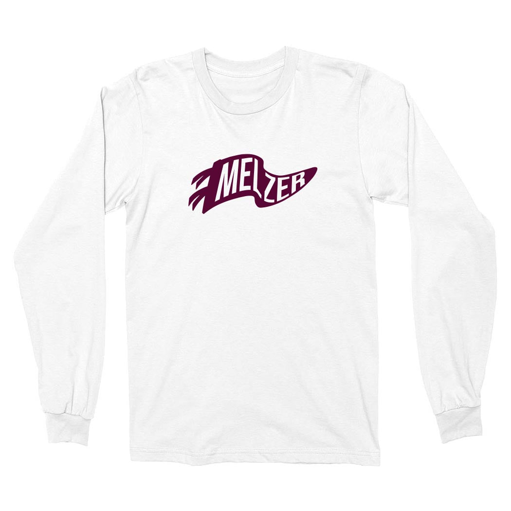 Pennant ~ Cotton Long Sleeve T-Shirt ~ Melzer Elementary School