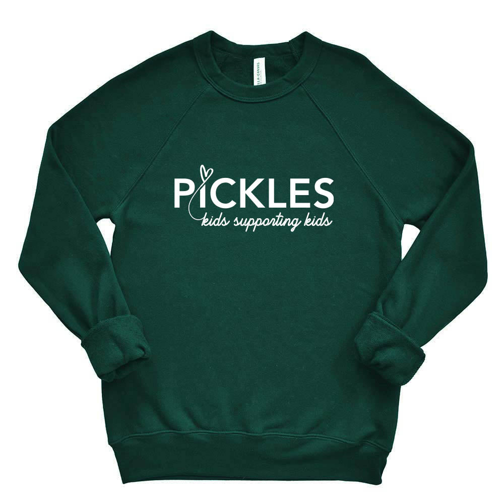 Logo ~ Raglan Crewneck Sweatshirt ~ Pickles