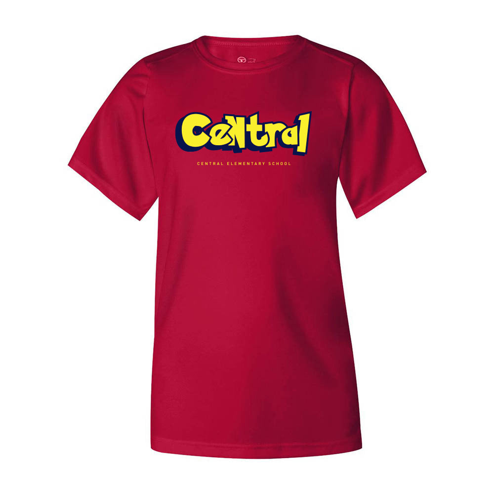 POKEMON PERFORMANCE TEE ~  CENTRAL ELEMENTARY SCHOOL ~ youth and adult ~ classic fit
