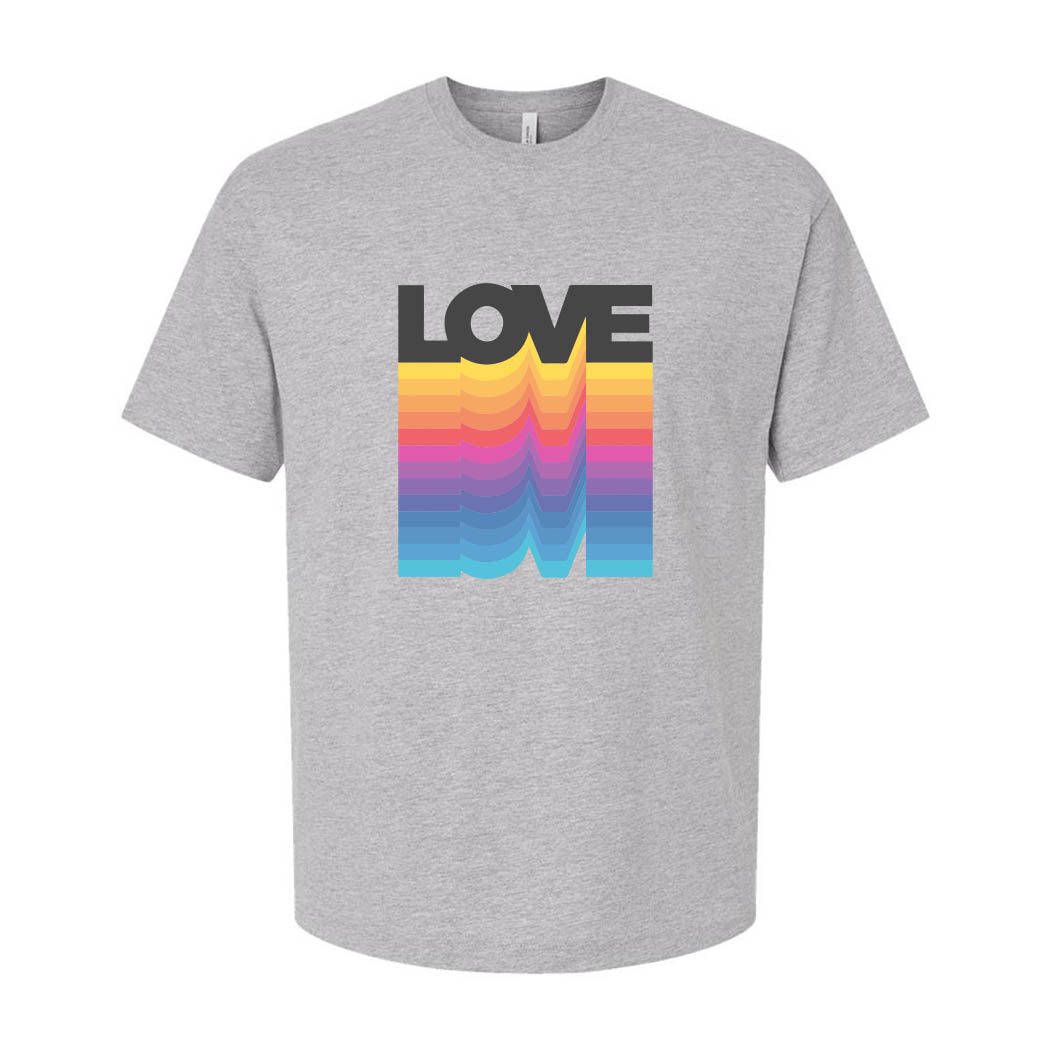Prismatic Rainbow Love ~ Heavyweight Cotton T-Shirt ~ humanKIND