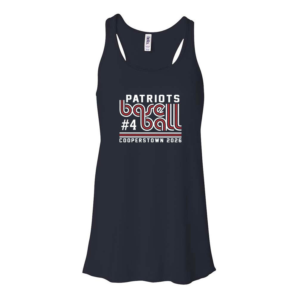 12U Red Cooperstown Team 2026 ~ Flowy Racerback Tank ~ Glenview Patriots-true royal