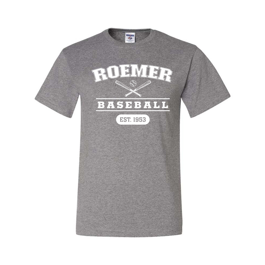 Roemer ~ 50/50 T-Shirt ~ Wilmette Baseball Association