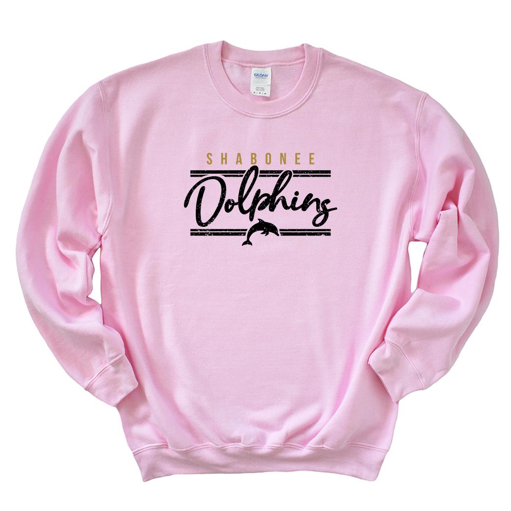 Dolphins Arc ~ Crewneck Sweatshirt ~ Shabonee Elementary School Staff