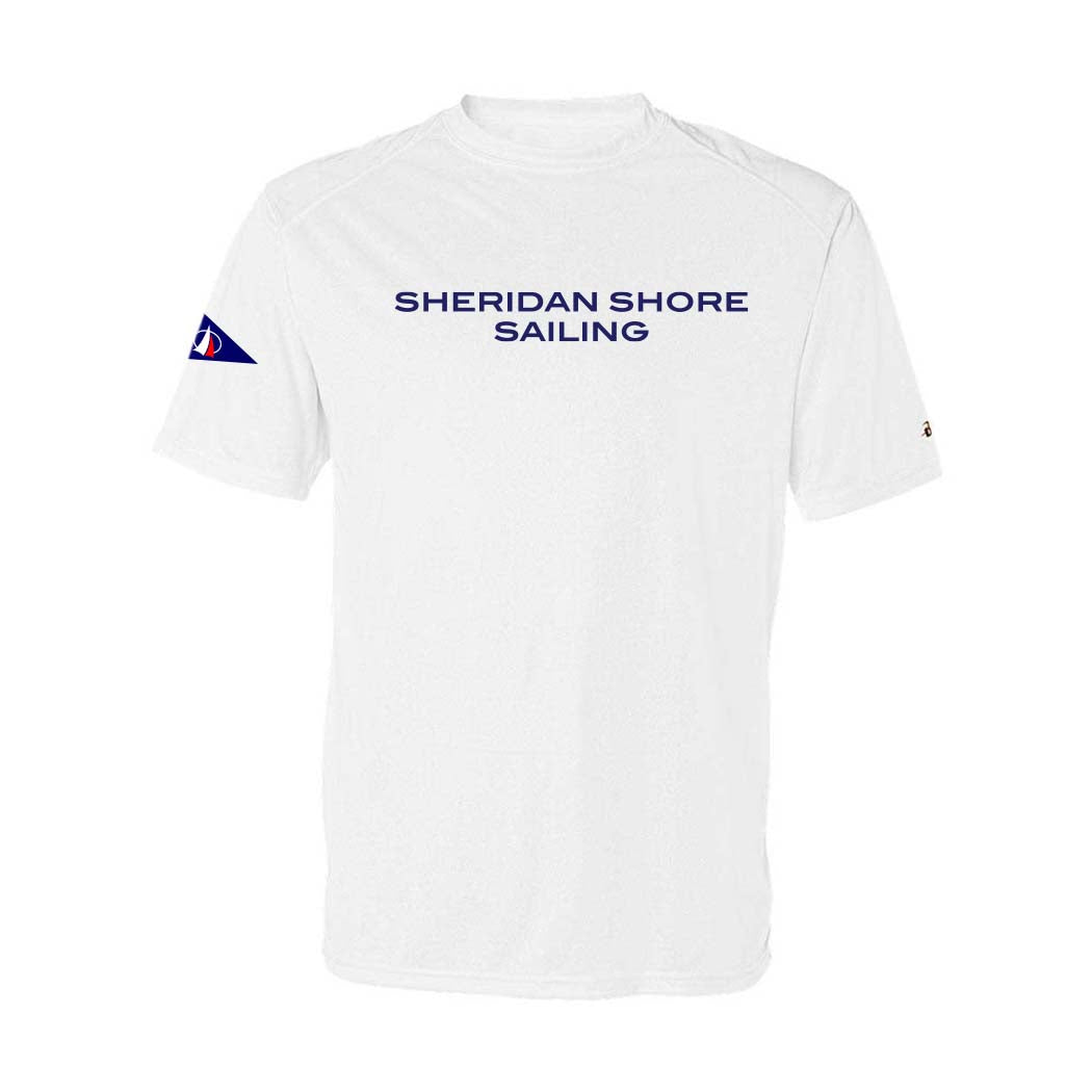Performance T-Shirt ~ Sheridan Shore Sailing-white