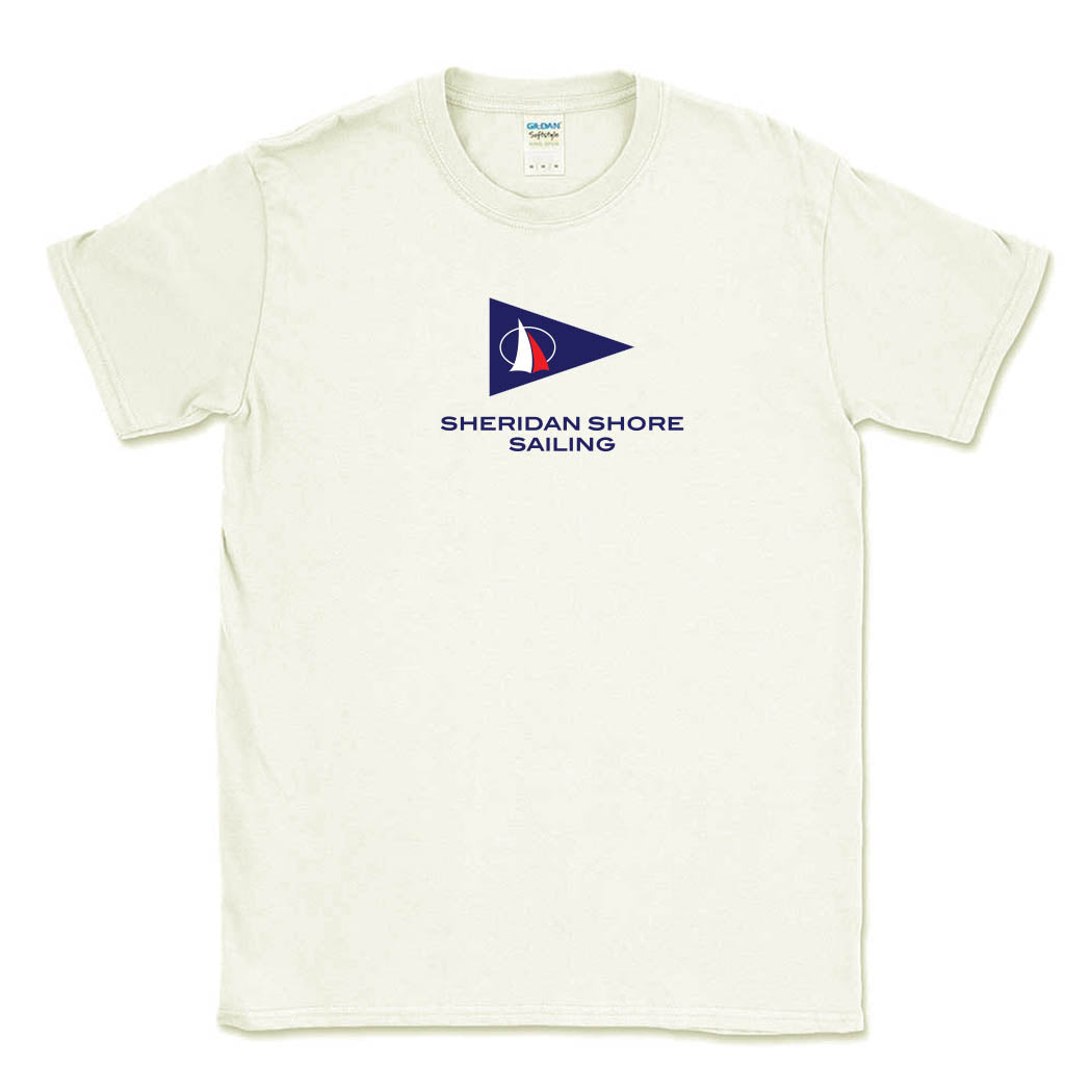 Cotton T-Shirt ~ Sheridan Shore Sailing-off white