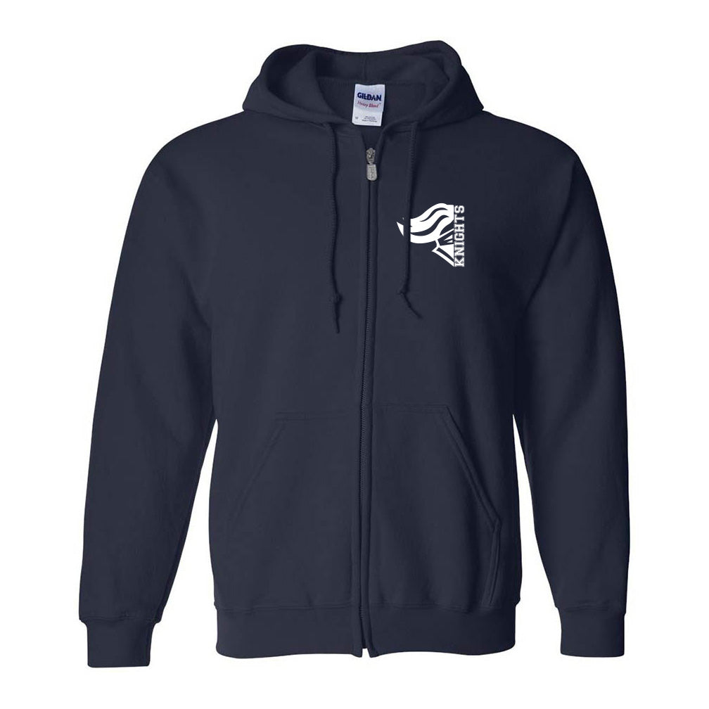 Side Knights ~ Zip Hoodie ~ Chappell Elementary School