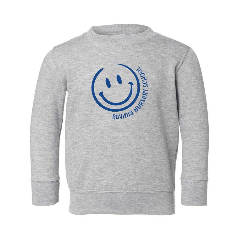 Smiley ~ Toddler Crewneck Sweatshirt ~Ravinia Nursery School ~ Toddler