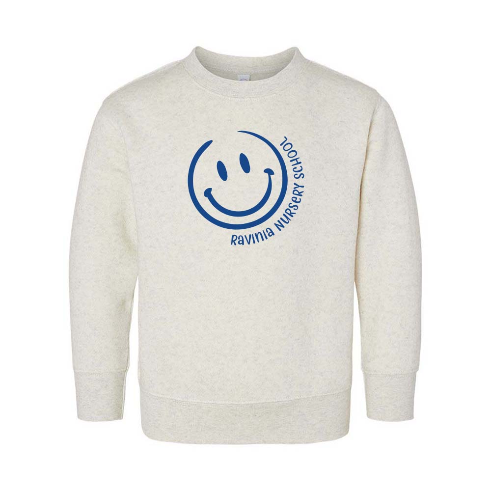Smiley ~ Toddler Crewneck Sweatshirt ~Ravinia Nursery School ~ Toddler