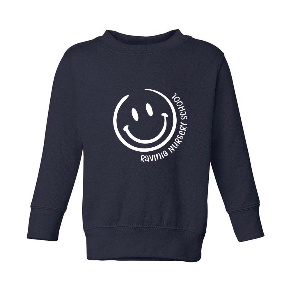 Smiley ~ Toddler Crewneck Sweatshirt ~Ravinia Nursery School ~ Toddler