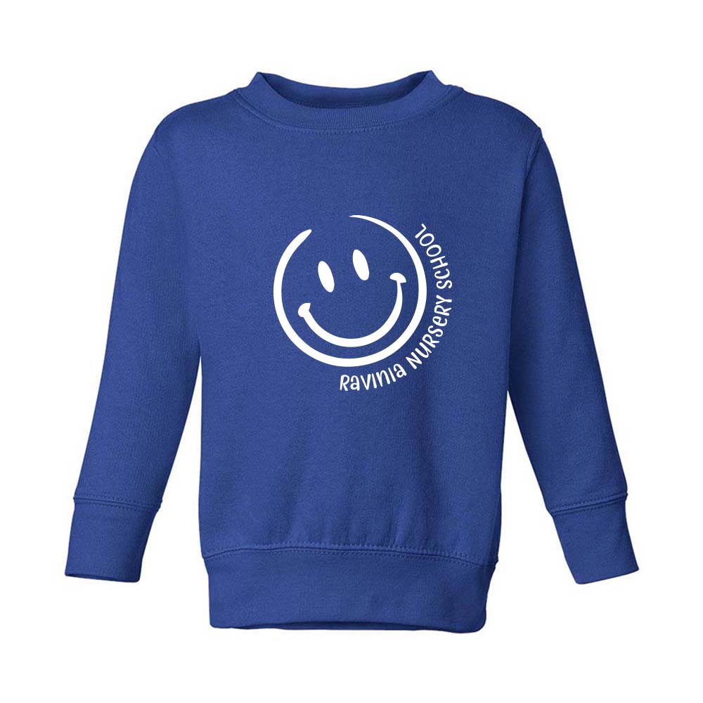 Smiley ~ Toddler Crewneck Sweatshirt ~Ravinia Nursery School ~ Toddler