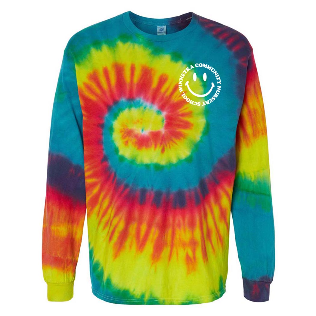 Smiley ~ Youth Tie Dye T-Shirt ~ Winnetka Community Nursery School