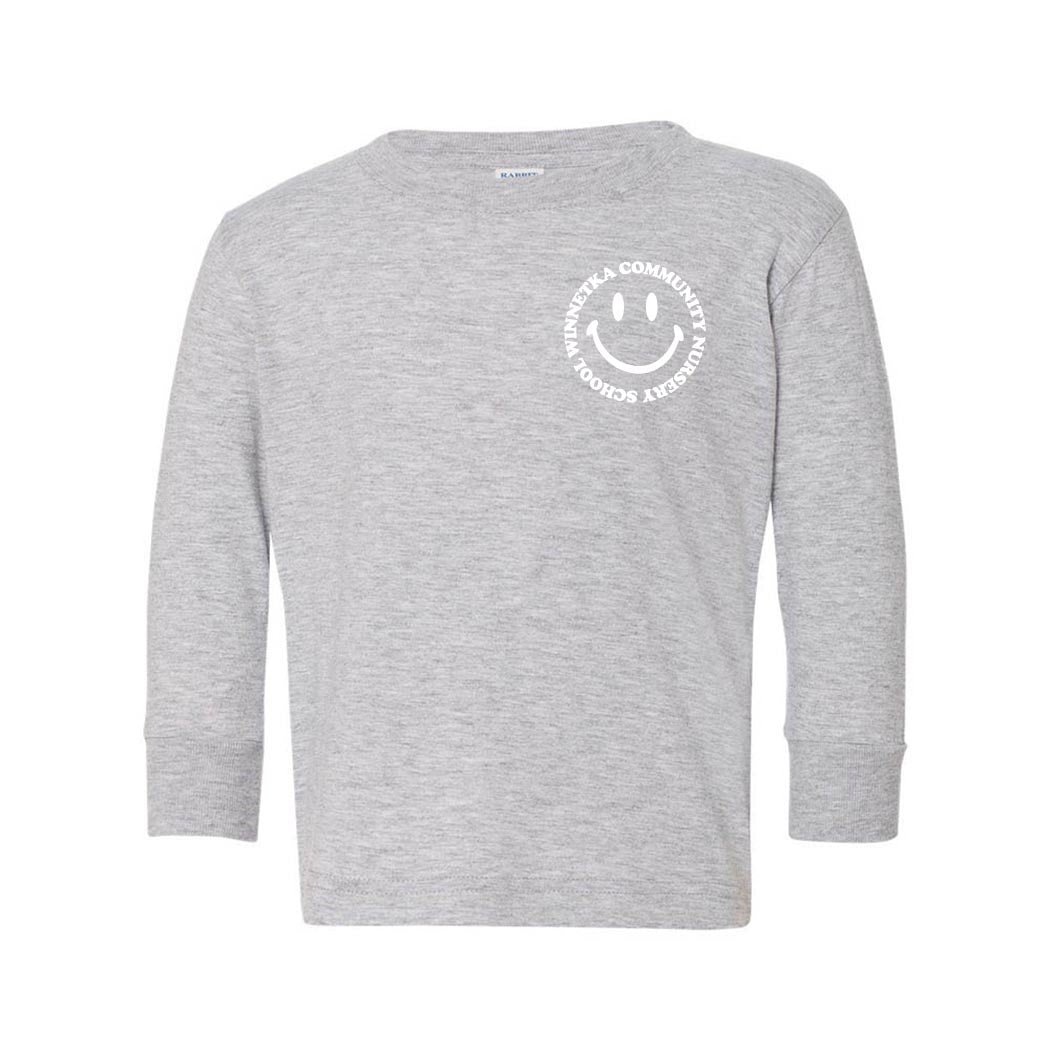 Smiley ~ Toddler Jersey Long Sleeve T-Shirt ~ Winnetka Community Nursery School