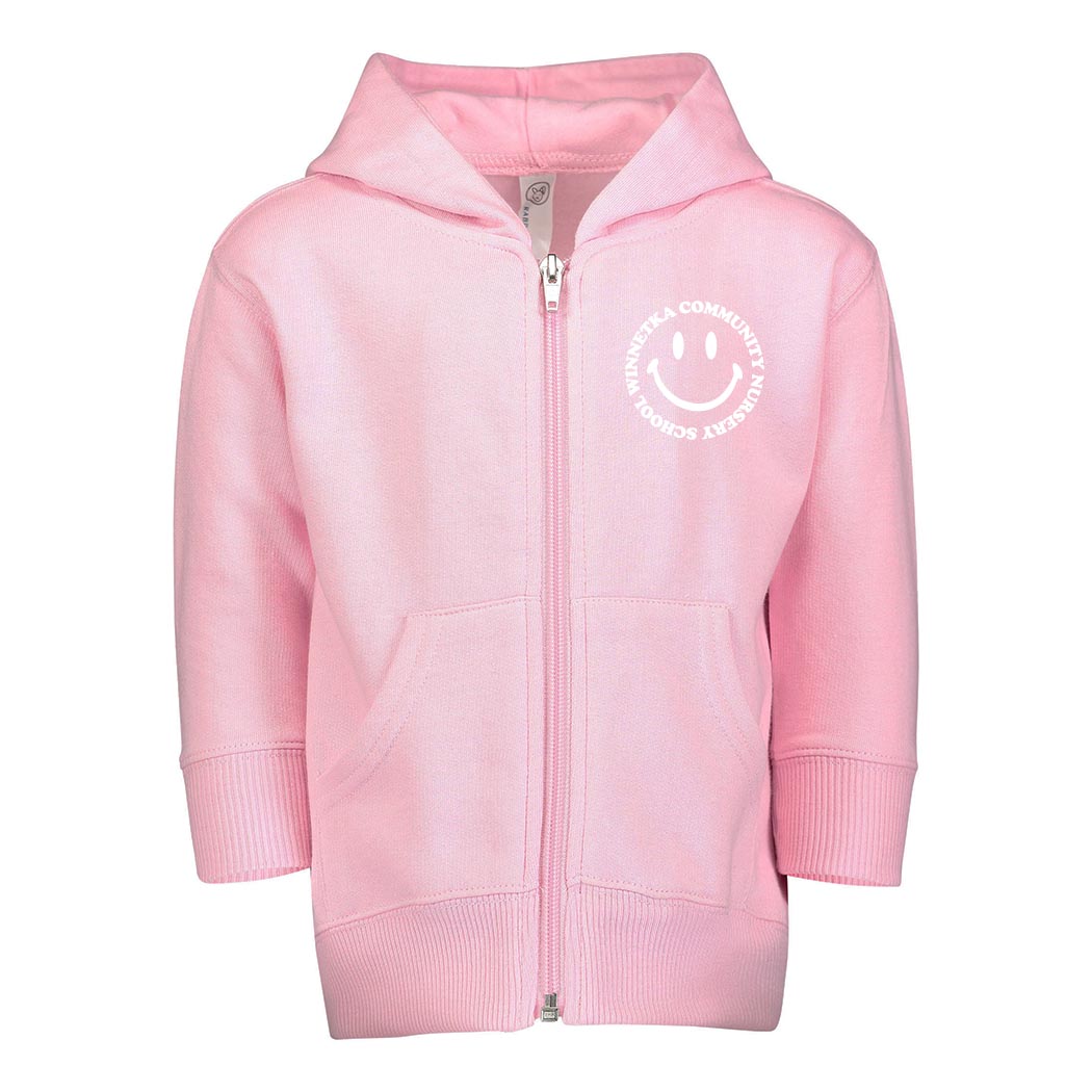 Smiley ~ Toddler Zip Hoodie ~ Winnetka Community Nursery School