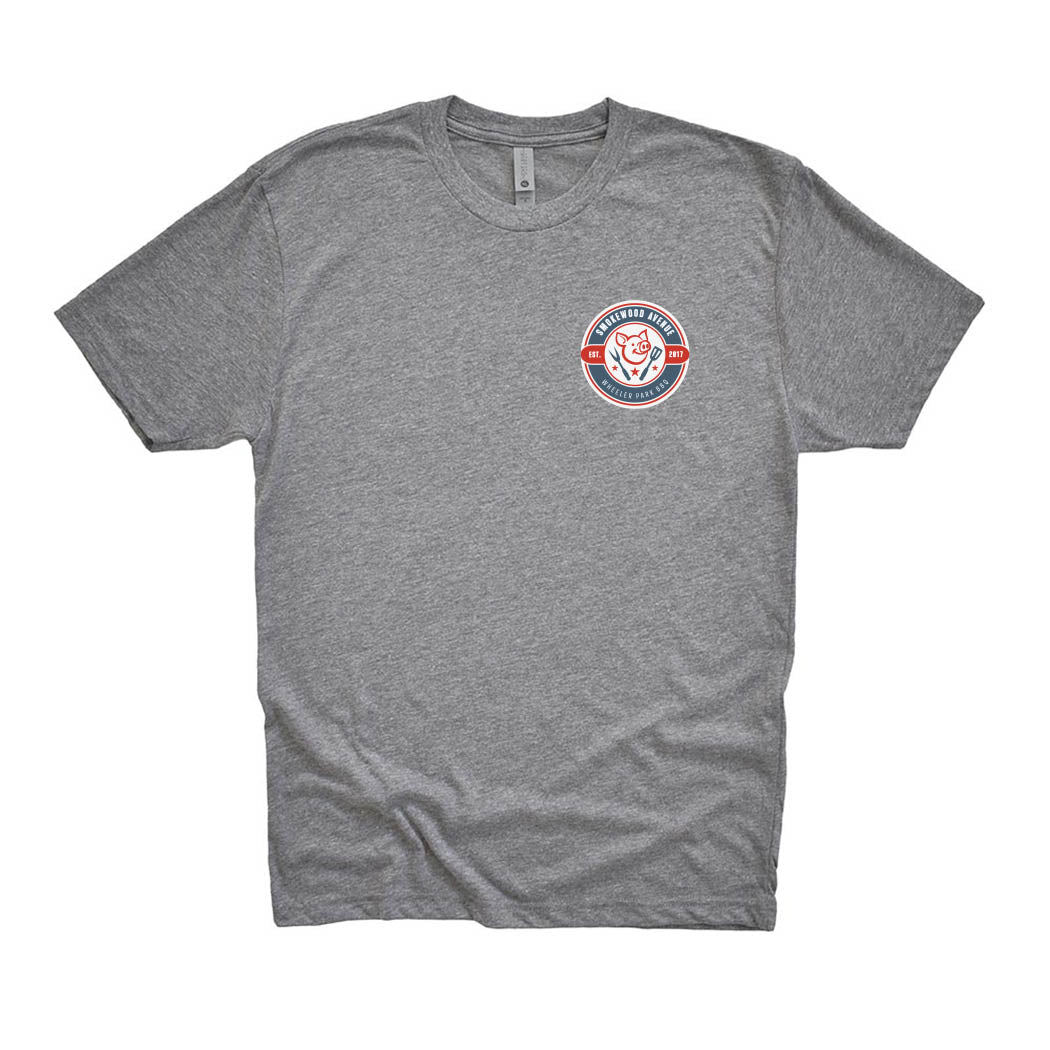Small Smokewood BBQ ~ Triblend T-Shirt ~ Smokewood Ave BBQ