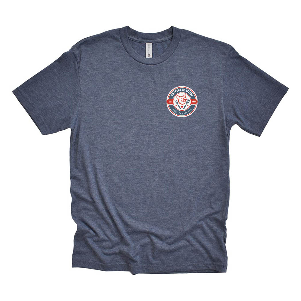 Small Smokewood BBQ ~ Triblend T-Shirt ~ Smokewood Ave BBQ