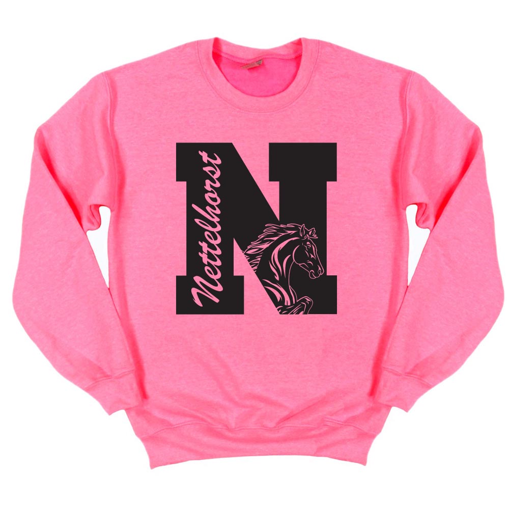 Stallion Stamp ~ Crewneck Sweatshirt ~ Nettelhorst School