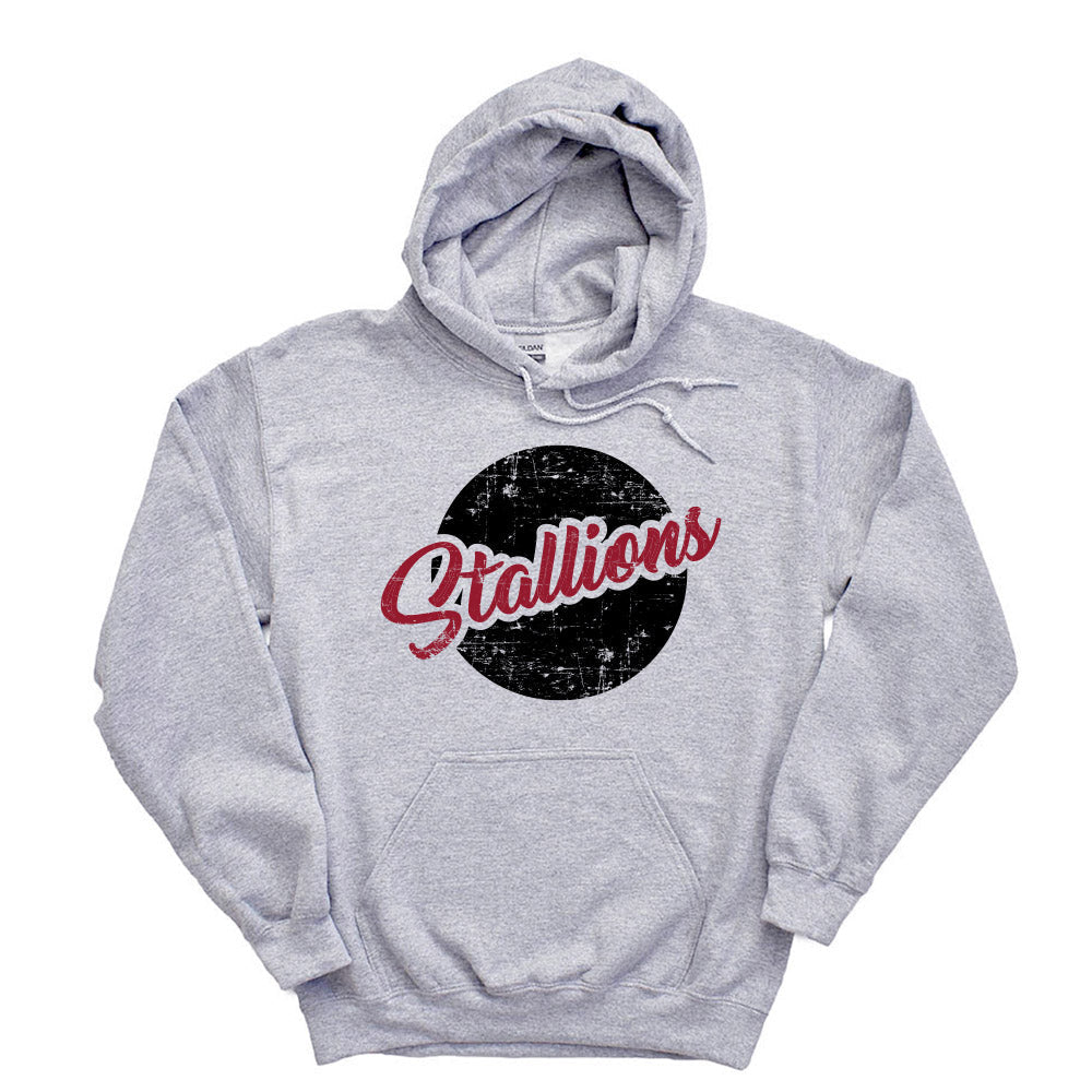 Stallions Distressed Script ~ Hoodie ~ Nettelhorst School