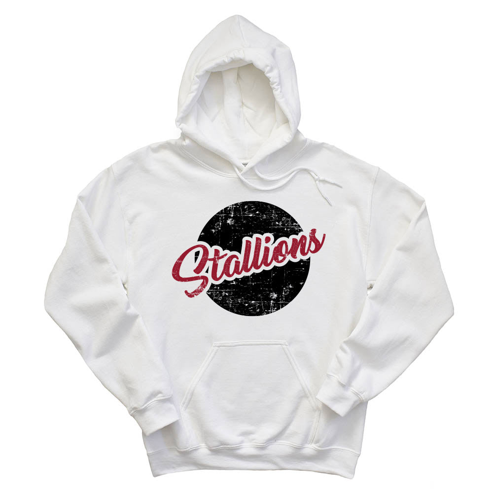 Stallions Distressed Script ~ Hoodie ~ Nettelhorst School