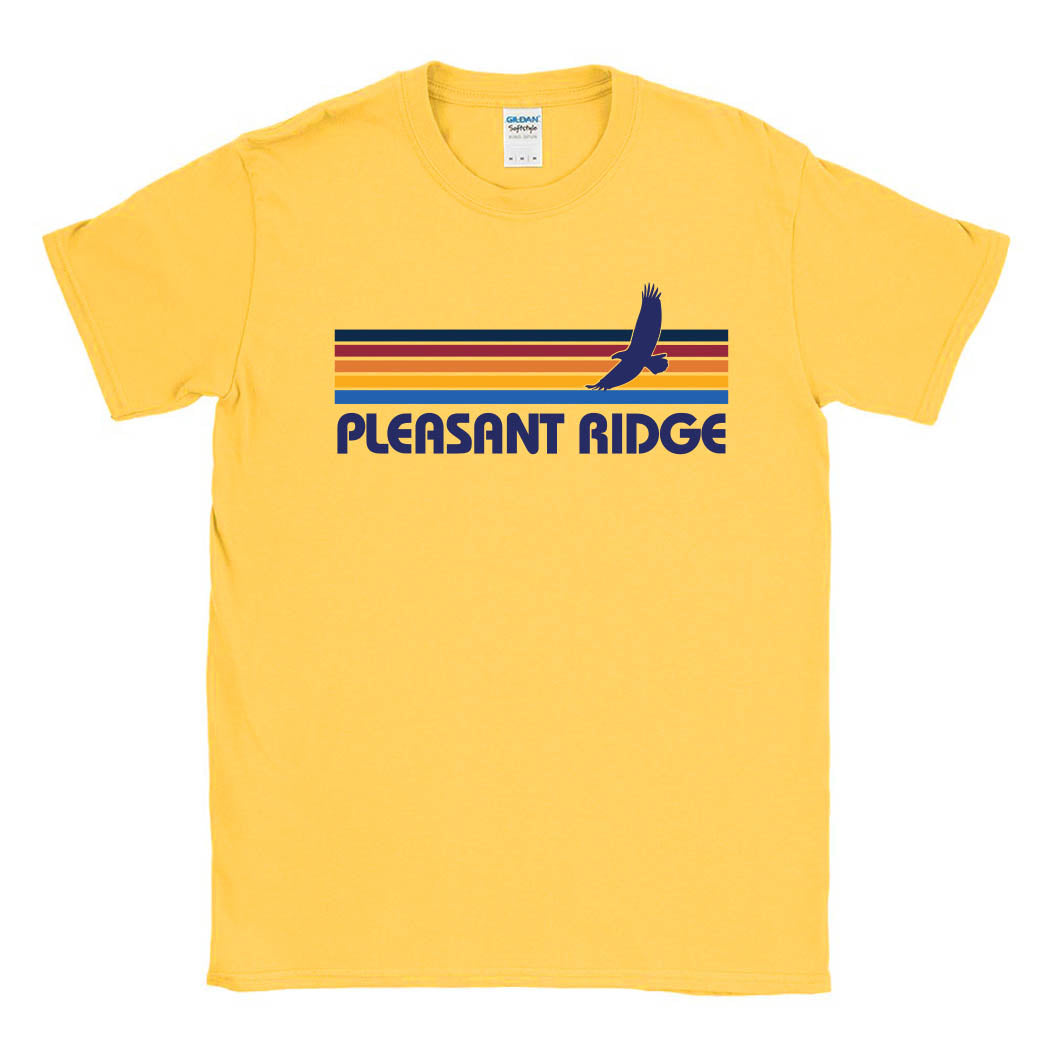 Sunset Stripes ~ Cotton Tee ~ Pleasant Ridge Elementary School