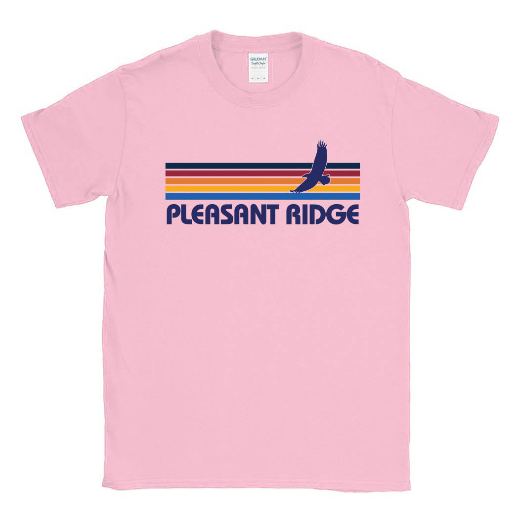 Sunset Stripes ~ Cotton Tee ~ Pleasant Ridge Elementary School