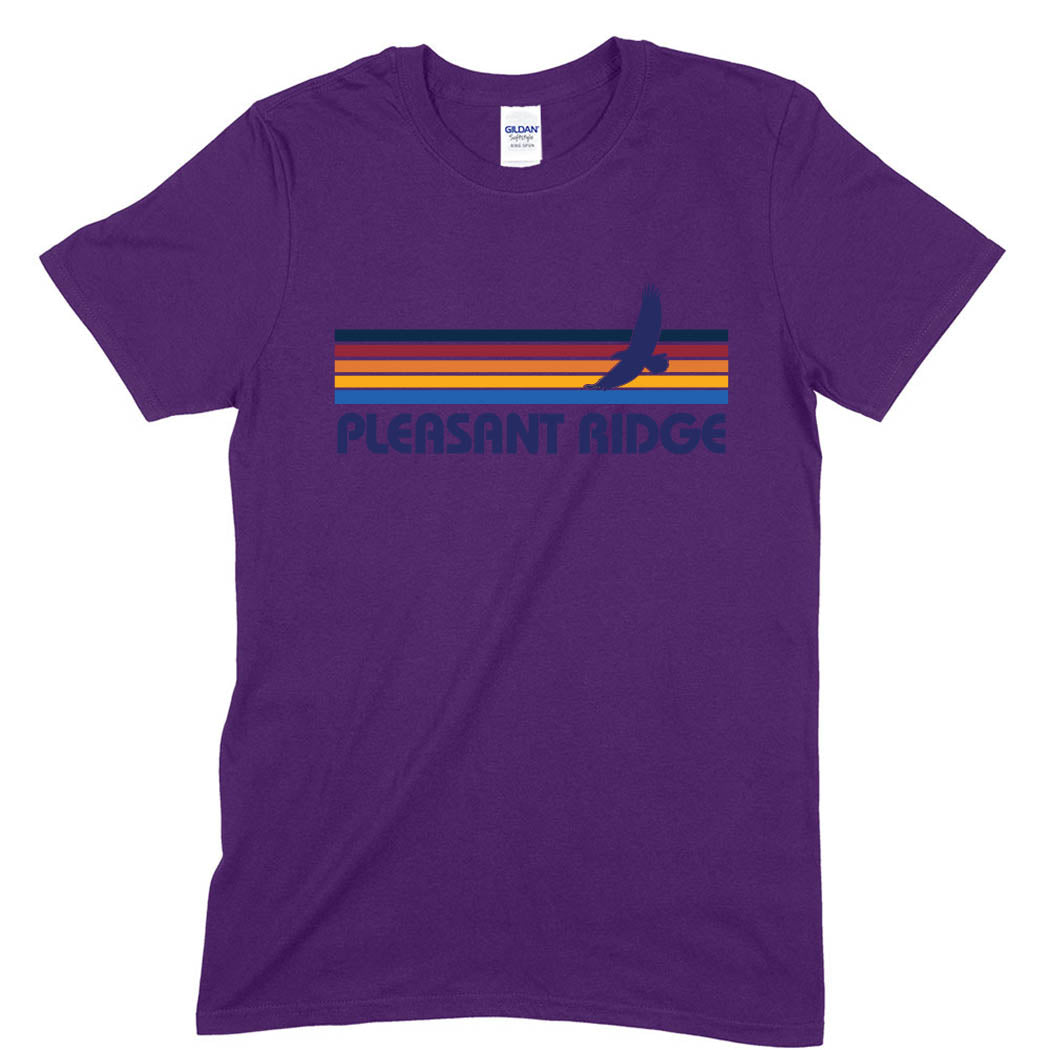 Sunset Stripes ~ Cotton Tee ~ Pleasant Ridge Elementary School